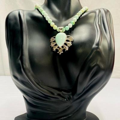 Jay King Green Beaded Necklace 