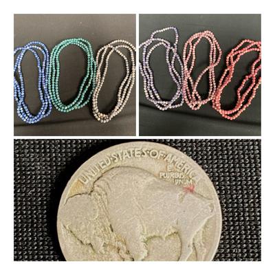 Vintage Collector Coins and Mineral Necklaces Galore 