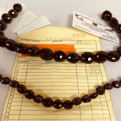 Two Strands of Garnet Beads 