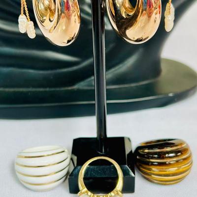14k Gold Jewelry:  Rings and Earrings