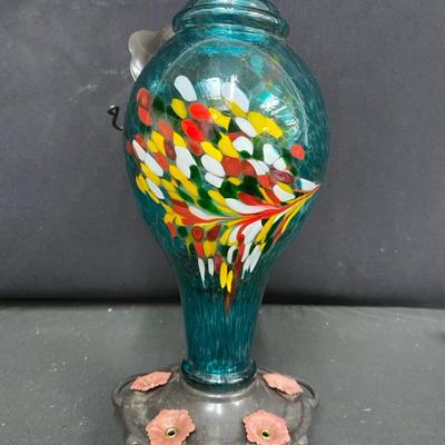 Artistic Handblown Glass Bird Feeder and more! 
