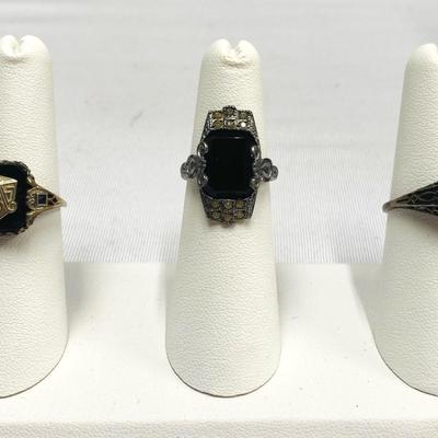 Vintage To Antique Sterling Rings