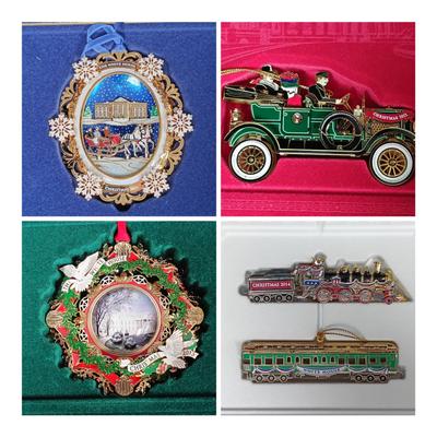 (4) White House Historical Christmas Ornaments w/Boxes  (2004–2014) 