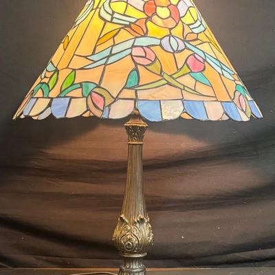 Tiffany-Style Faux Glass Lamp