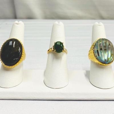 925 Chunky Stamped Rings 