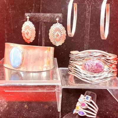 Silver Cuff Bracelet Collection
