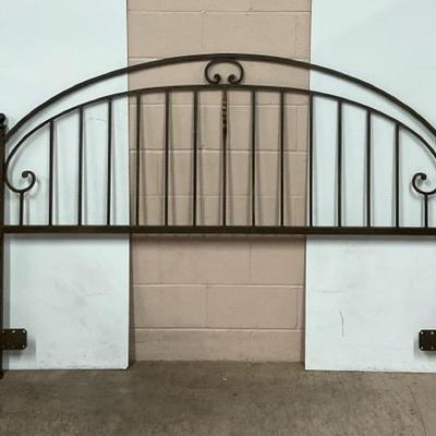 King Size Wrought Iron Headboard By Ethan Allen 