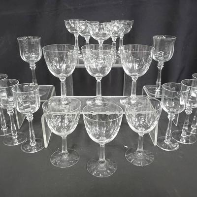 Fostoria Spinet & Mikasa Seville 19pc Glassware Collection