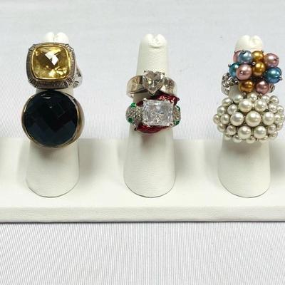 Chunky Stamped Ring Collection