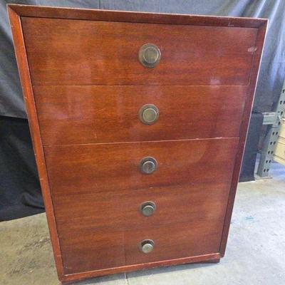 Bo375 thomasville solid wood dresser 5 drawer