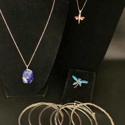 Bo440v 925 necklaces and bangle bracelets