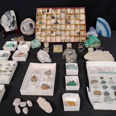 Bo358 rocks and minerals kit plus more lot
