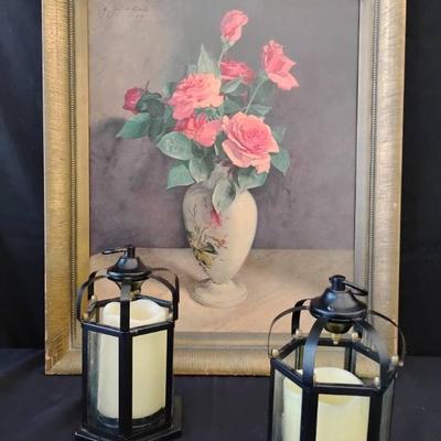 Bo431 rose candle decor