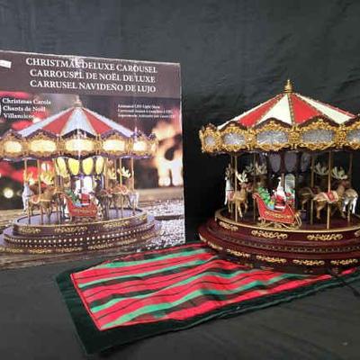 Bo404 mr christmas deluxe carousel
