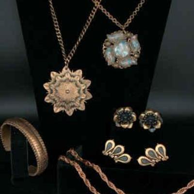 Bo342 copper and costume jewelry