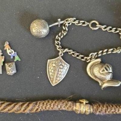 Bo452 vintage jewelry bracelets and charms