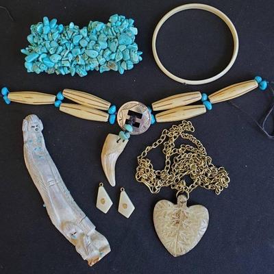 Bo441 turquoise coconut shell, and other unique finds