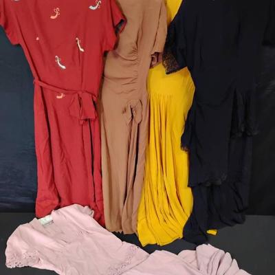 Bo319 vintage dresses fall colors
