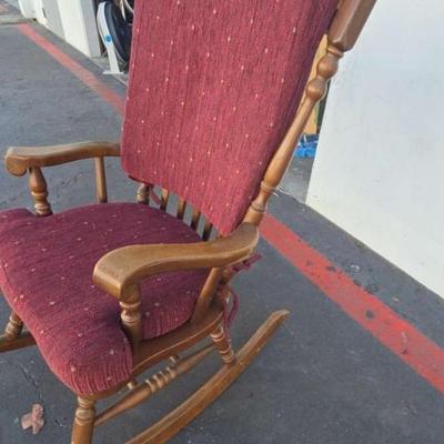 Ct251 wood rocking chair and cushions