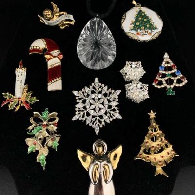 Ct231 christmas costume jewelry