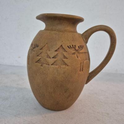 Vintage MCM Napco Woodland Pitcher