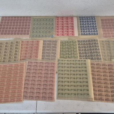 Vintage Mint Stamp Sheets - 20 in All