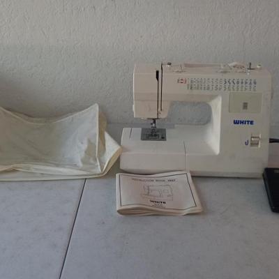 White Sewing Machine Model #2037 - It Works
