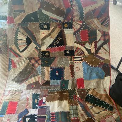 Sale Photo Thumbnail #31: Crazy quilt 