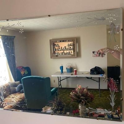 Large Mid Century Mirror 