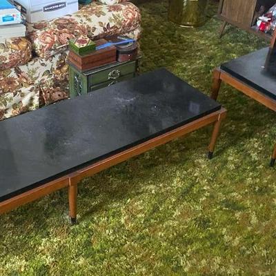 Mid Century Lane Coffee Table & 2 End Tables 