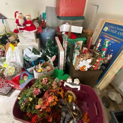 GIGANTIC Mystery Lot of Christmas & Other Holiday Items - Vintage to Modern - Take a look!! 