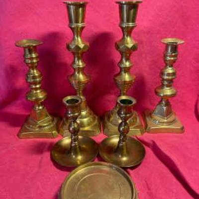 Brass candle sticks