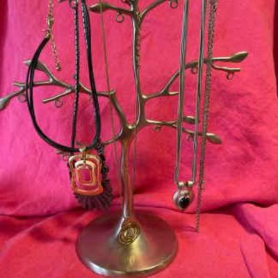 Stainless silver jewelry tree chicos baer sf