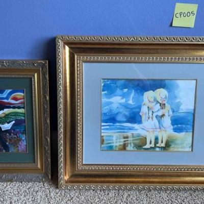 Pair of manette fairmont original watercolors