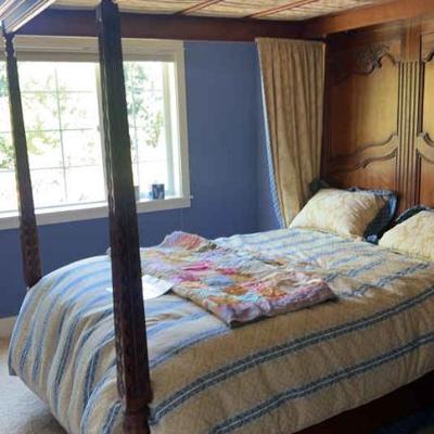 Drexel heritage brittany cherry canopy bed queen