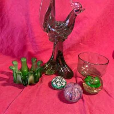 Murano style handmade glass bird and more