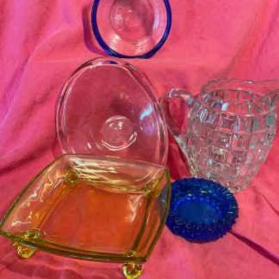 Duncan miller block glass bergdala swedish bowl