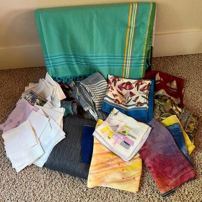Pat prichard and other vintage handkerchiefs plus colorful scarves
