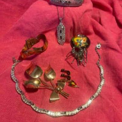 Nearly perfect vintage trifari psco renior copper