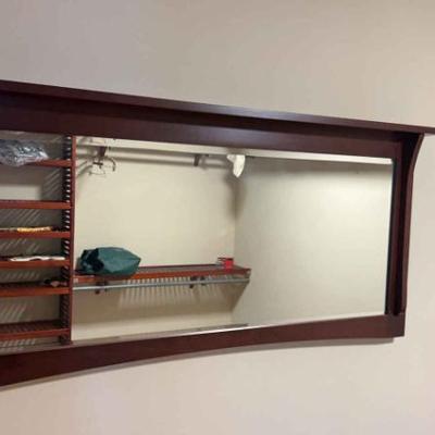 Brentwood dark wood mirror