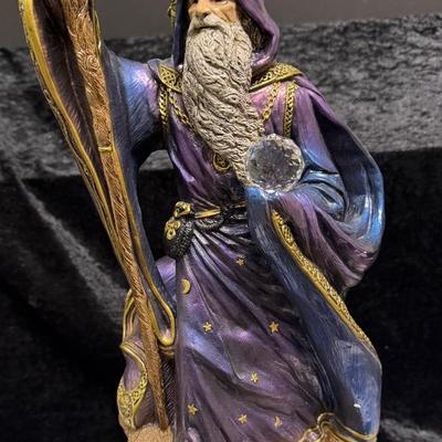 Retired Windstone Merlin Wizard With Baby Dragon
