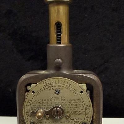 Old Railroad Ticket Stamper
