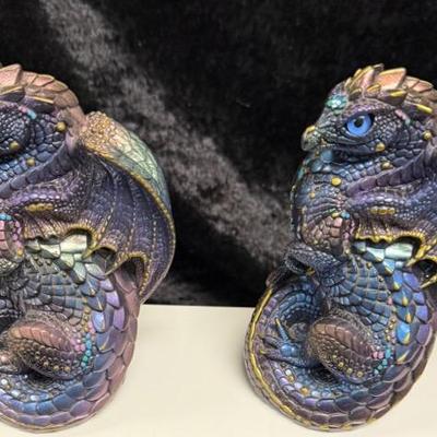 Windstone Editions North Hollywood CA Pena 1986 Peacock Dragon