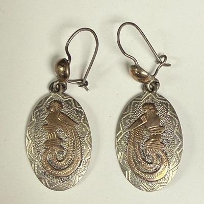 900 Guatemala Tribal Drop Earrings