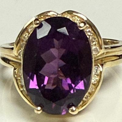 14k Amethyst Ring