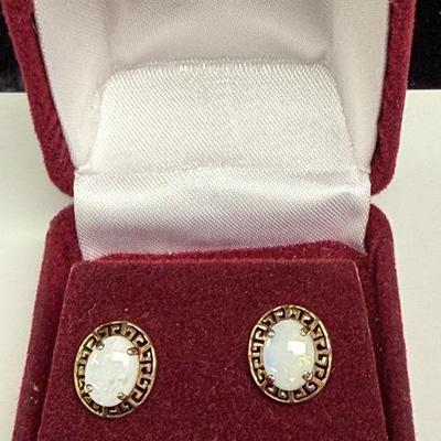 10k Mexico Opal Earrings  
