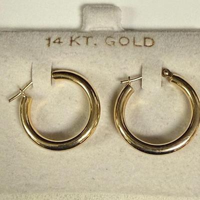 14k Gold Hoop Earrings