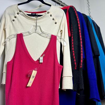Womens Sweaters & More (Size S-M) - Pierre Cardin, Philippe Adec, St John & More  