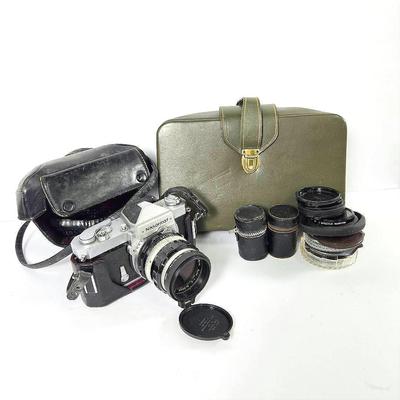 Nikon Nikkormat 35mm Film Camera with Lens & Case – FT, Serial #3991877