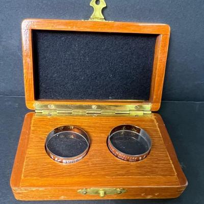 Van Keuren Optical Flats, Set of Two 1¼", Precision Measuring Tools, Serial #1789, No Chips, Box